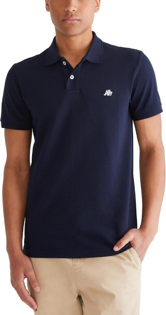 Aeropostale A&F polo azul oscuro