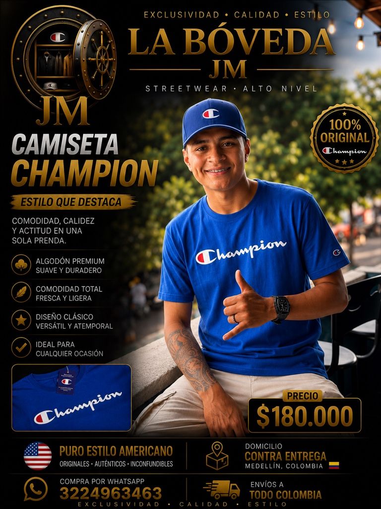 Champion camiseta azul