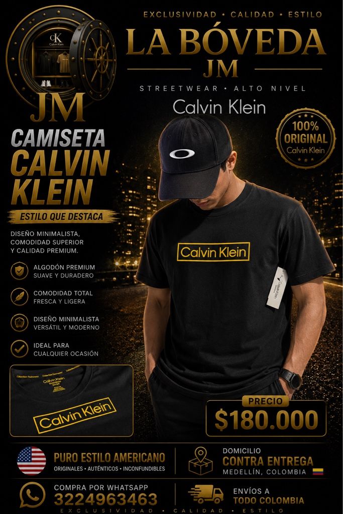 Calvin Klein camiseta negra