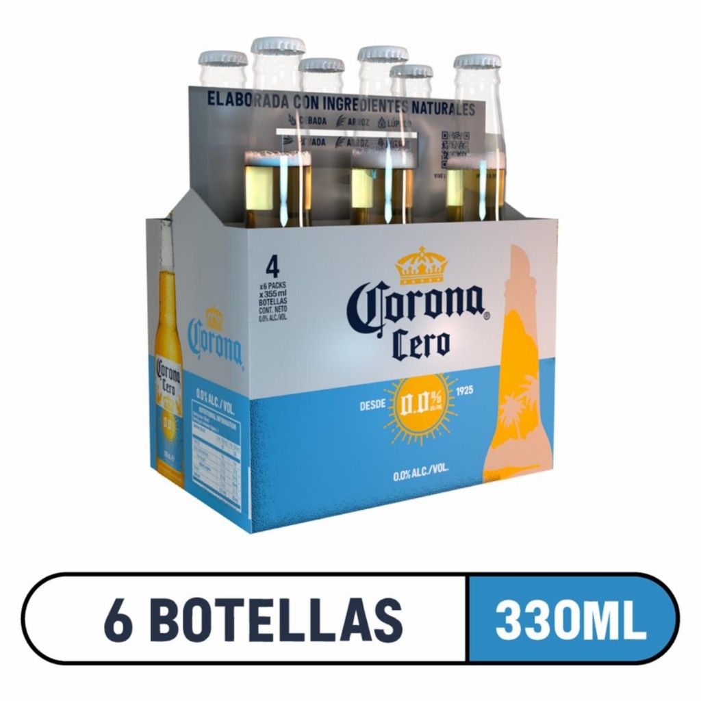 Corona cero 330ml six