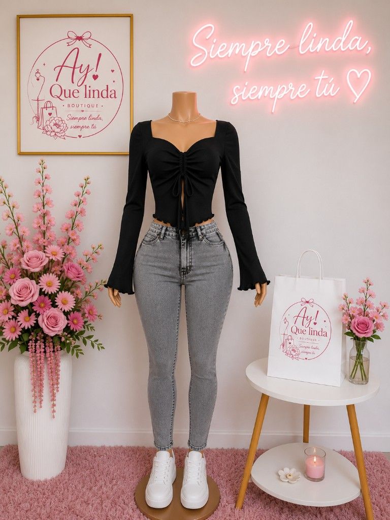 Top mariposa, manga larga🦋