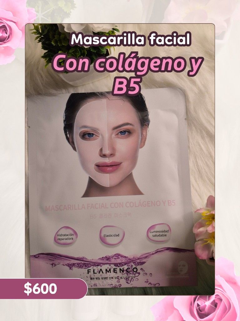 Cascarilla facial con colágeno y B5