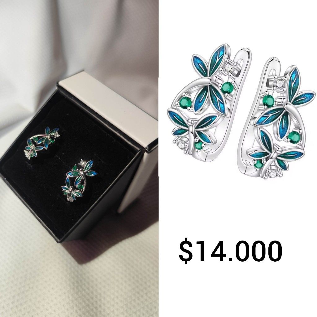 Pendientes de libelulas