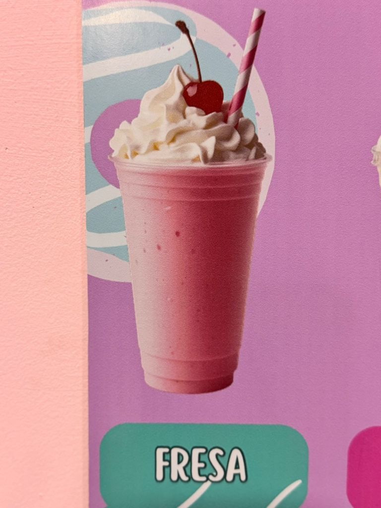 Malteada de fresa