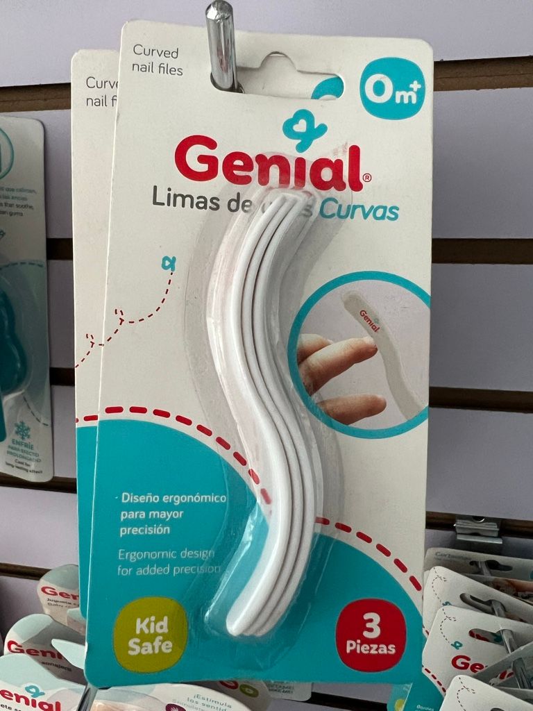 Limas de uñas curvas blancas 3 piezas GENIAL