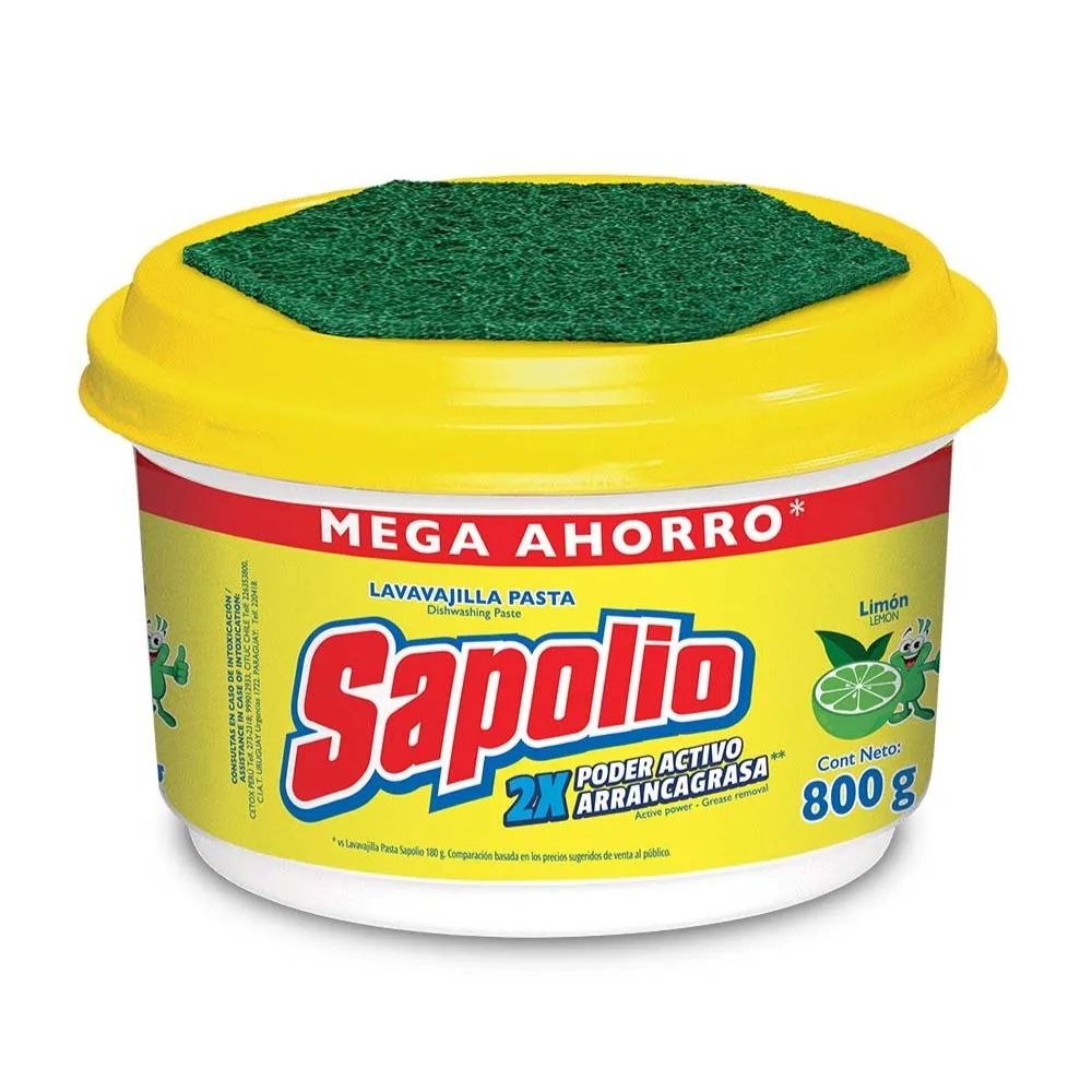 Sapolio lavavajilla pasta limón 800g