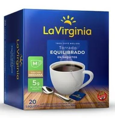 La Virginia café torrado equilibrado 20 saquitos