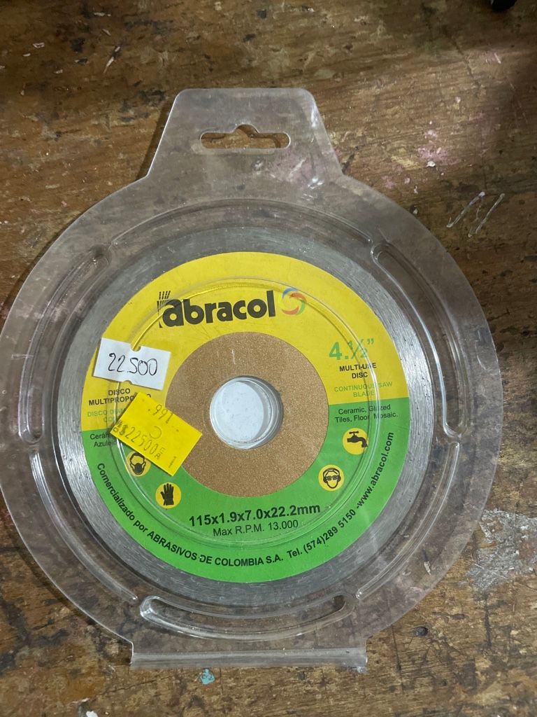 Abracol disco multihueco 4.5"