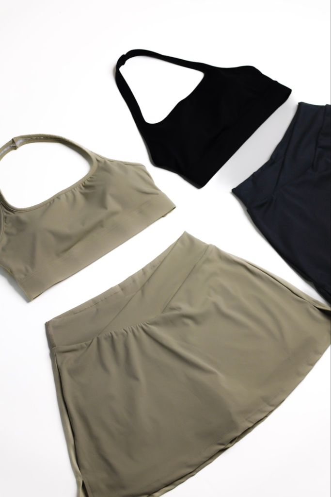 Set deportivo short falda