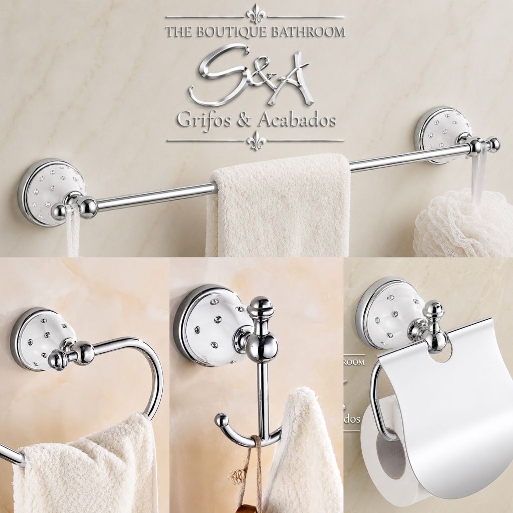 Accesorios  Swarovski. White -Gold
