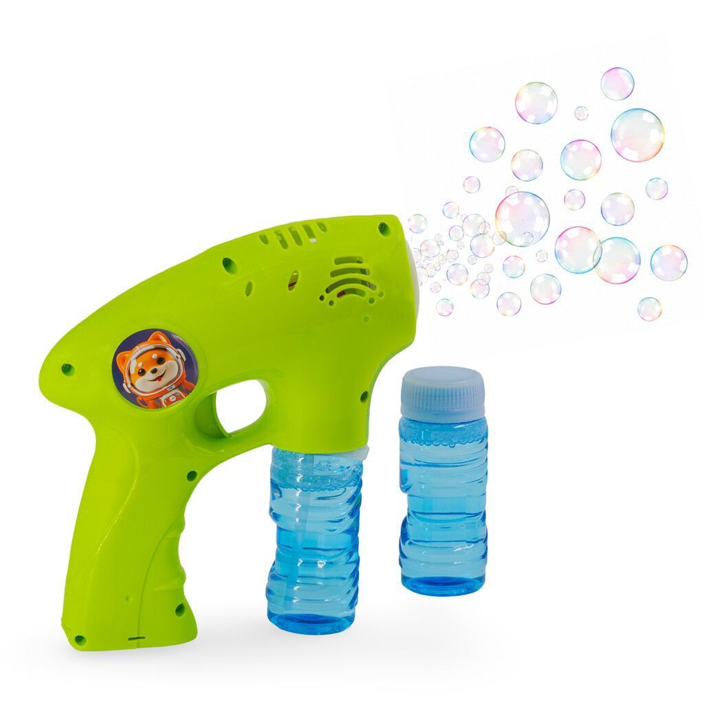 Burbujero a pilas BUBBLE GUN color verde