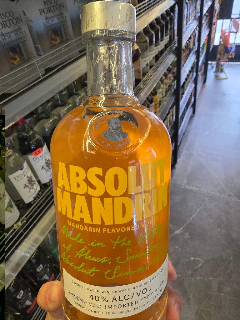 Absolut Mandrin vodka