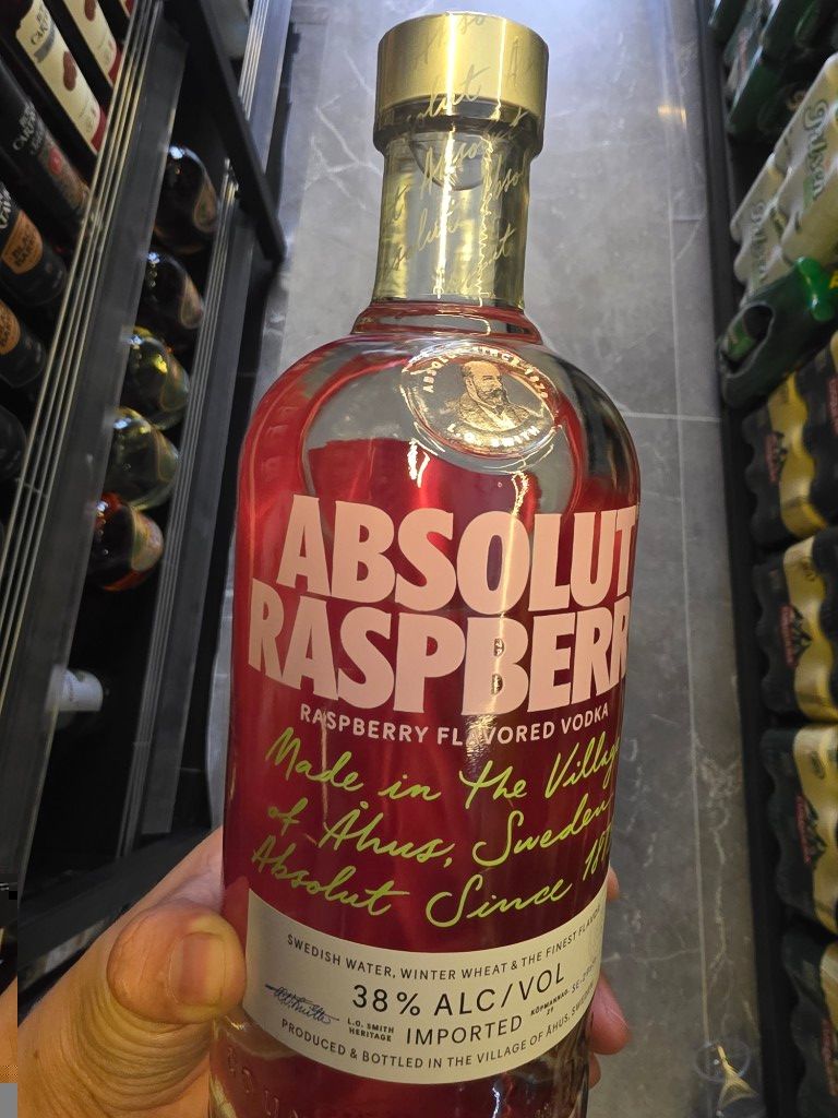 Absolut Raspberri vodka frambuesa