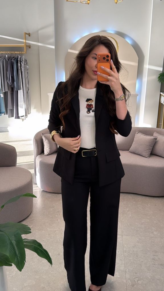 Conjunto Blazer + Pantalona(P)Negro