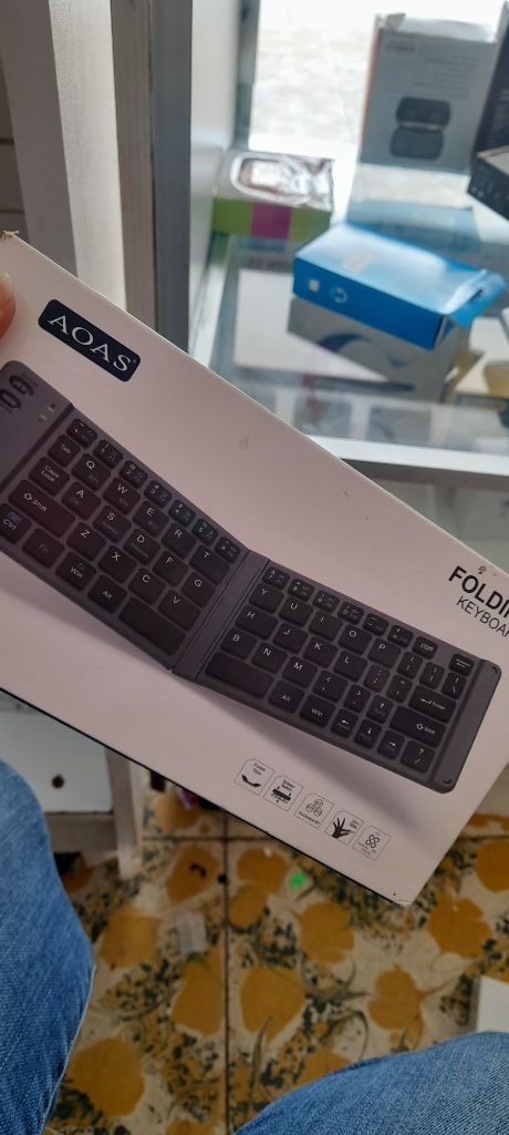 AOAS teclado plegable negro