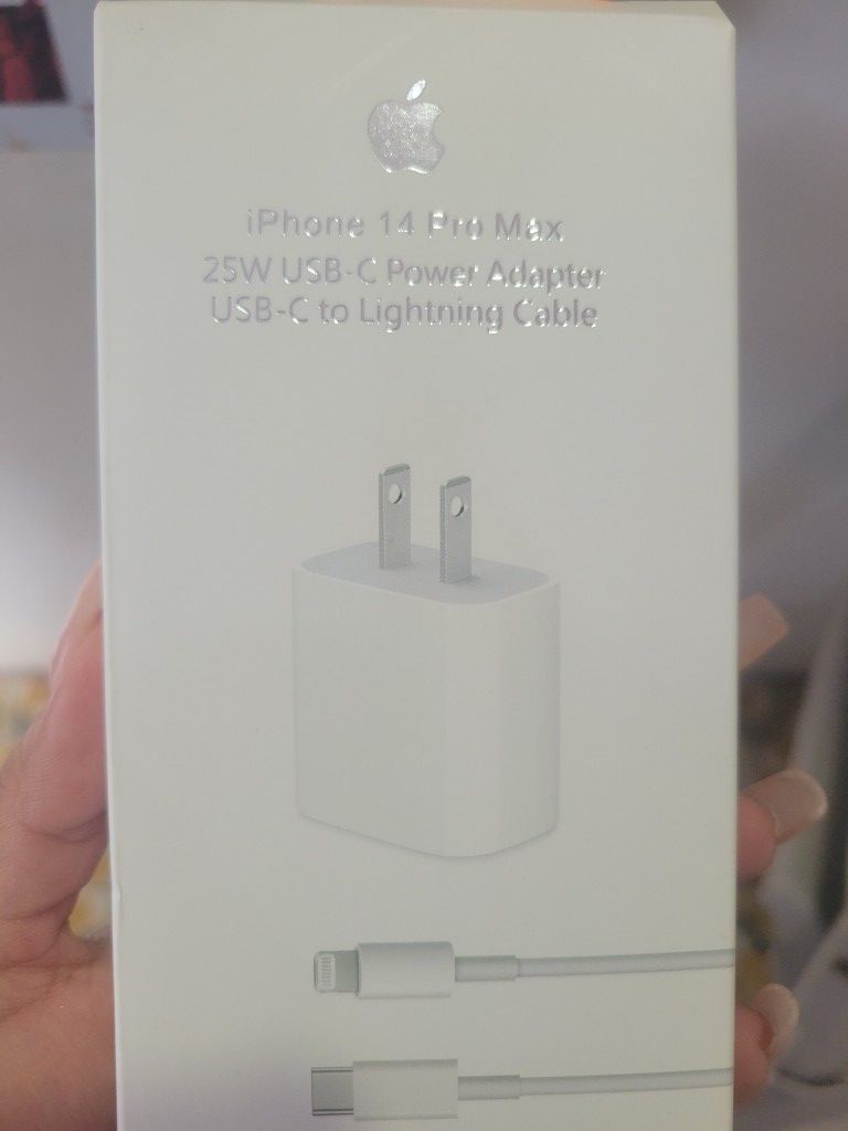 Apple cargador 25W blanco