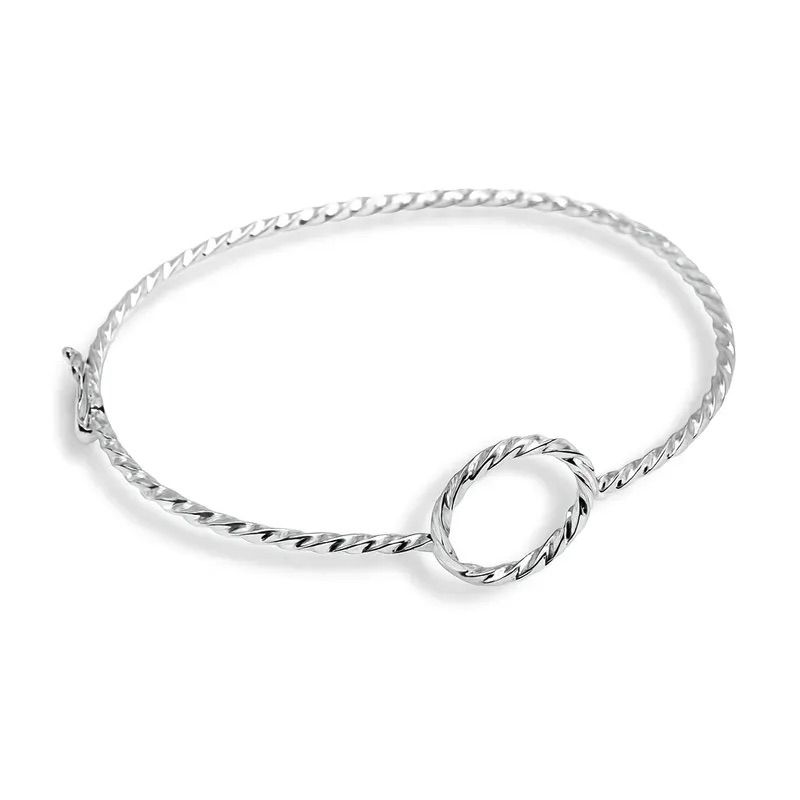 ADBRAC1019 - BRACELETE FIO TORCIDO C/ CIRCULO