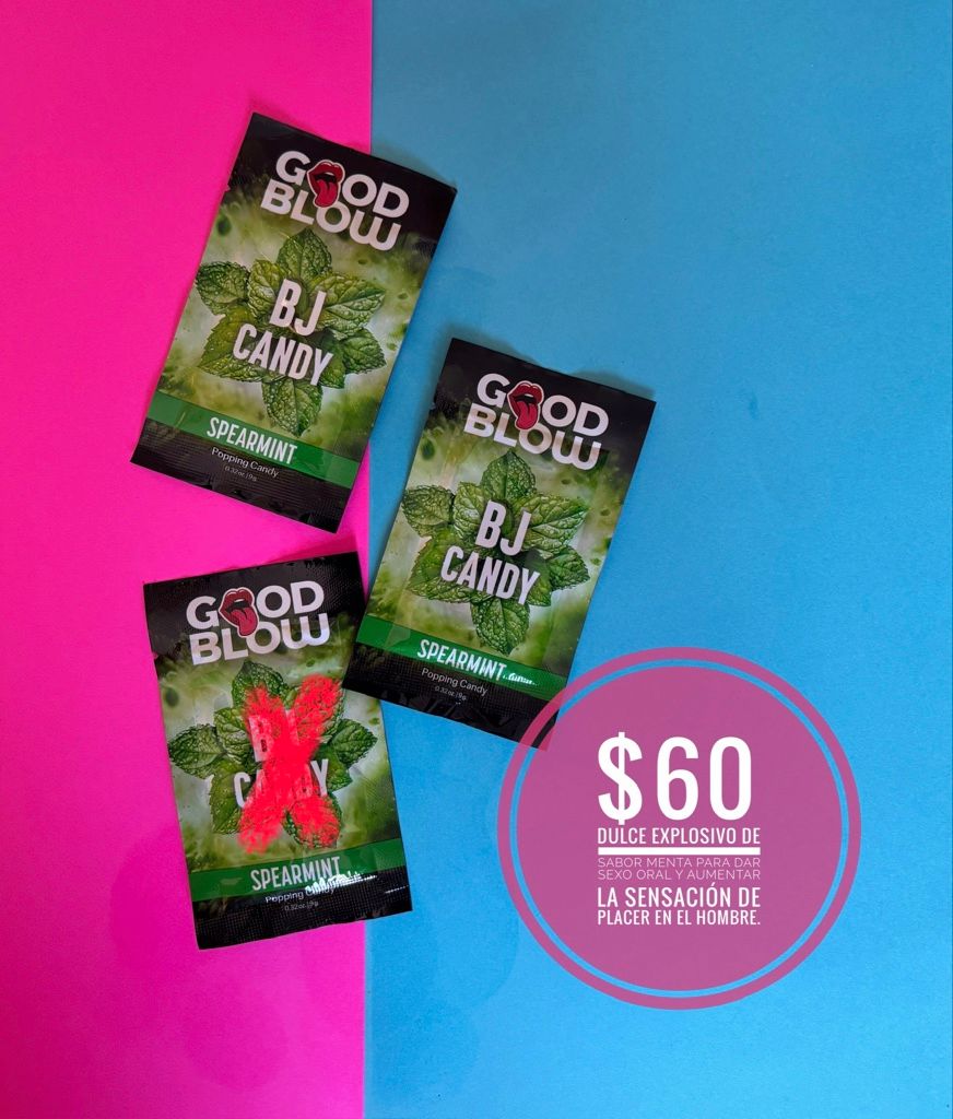Caramelo para sexo oral sabor menta