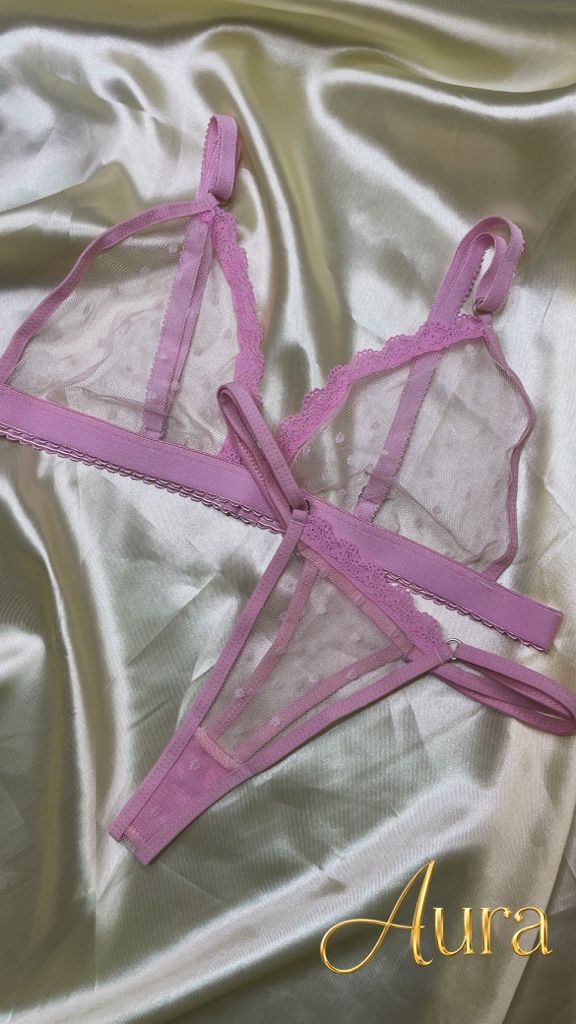 Set grabado rosado