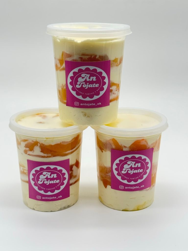 Durazno con crema