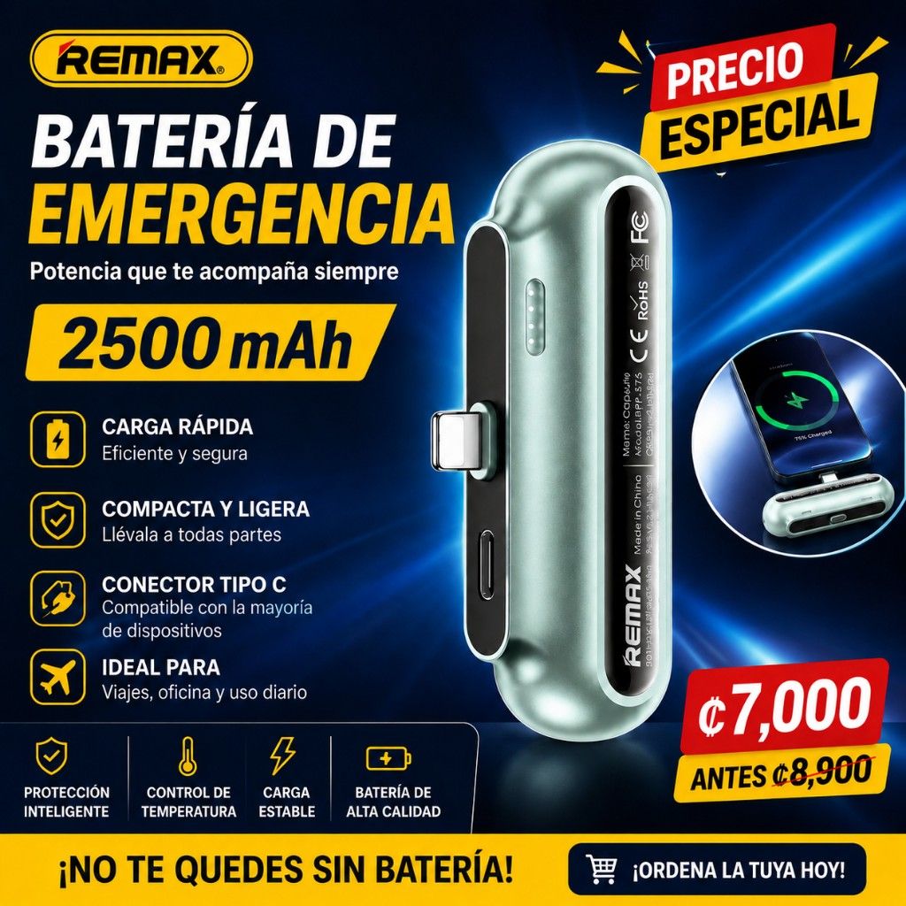 Batería de emergencia Remax