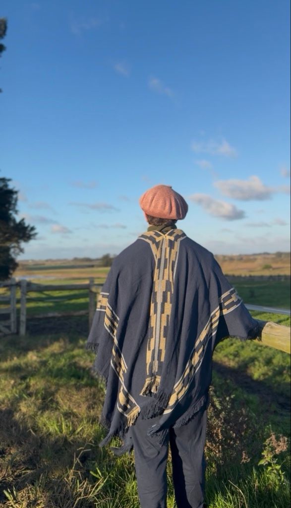 Poncho Pampa Azul