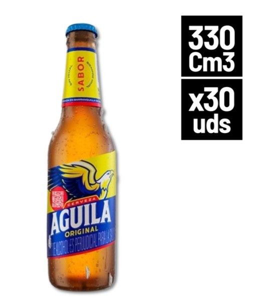 Cerveza águila original 330 cm *30 unidades