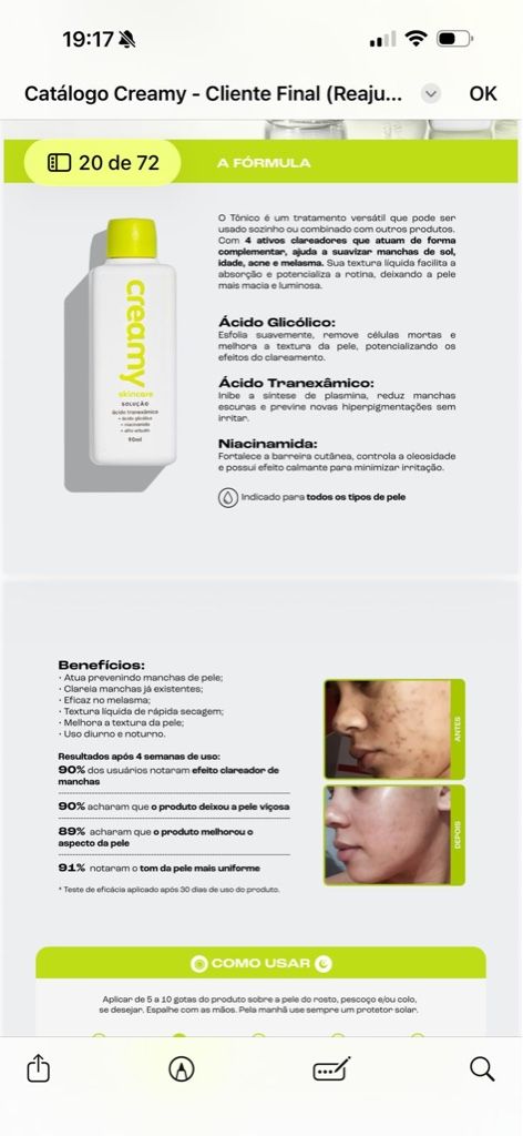 Creamy Ácido Glicólico sérum facial
