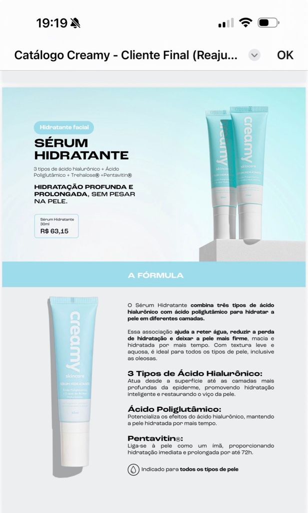 Creamy Sérum Hidratante