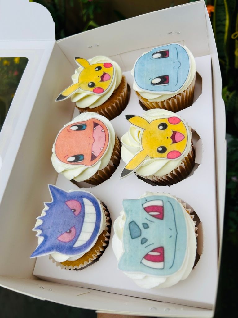 Cupcakes con detalles en fondant