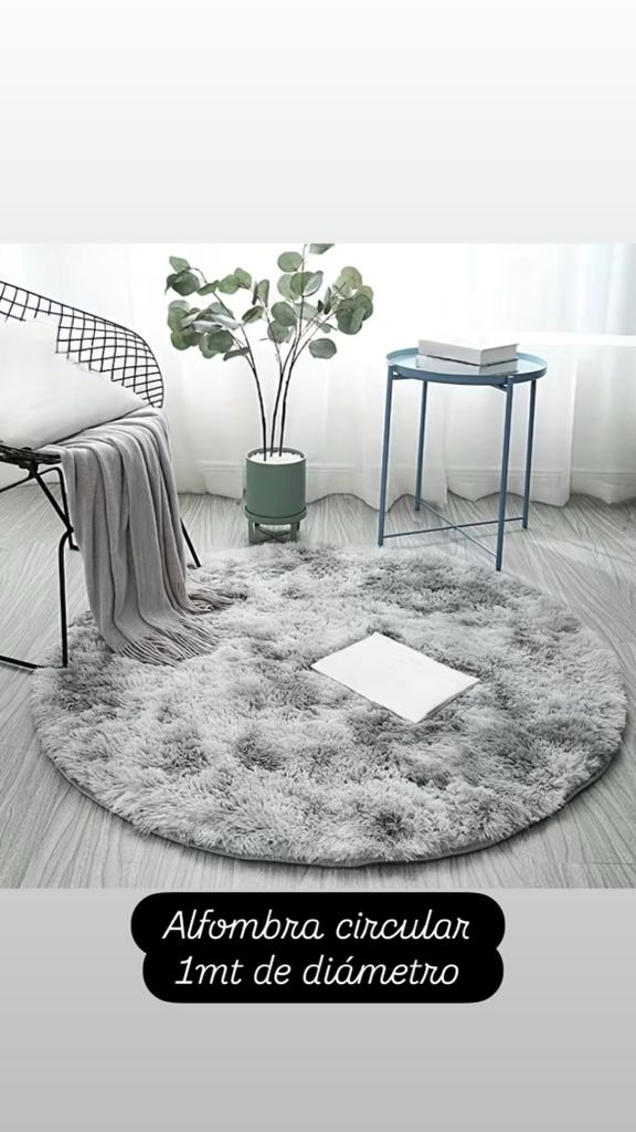 Alfombra nordica circular 1 mt de diámetro
