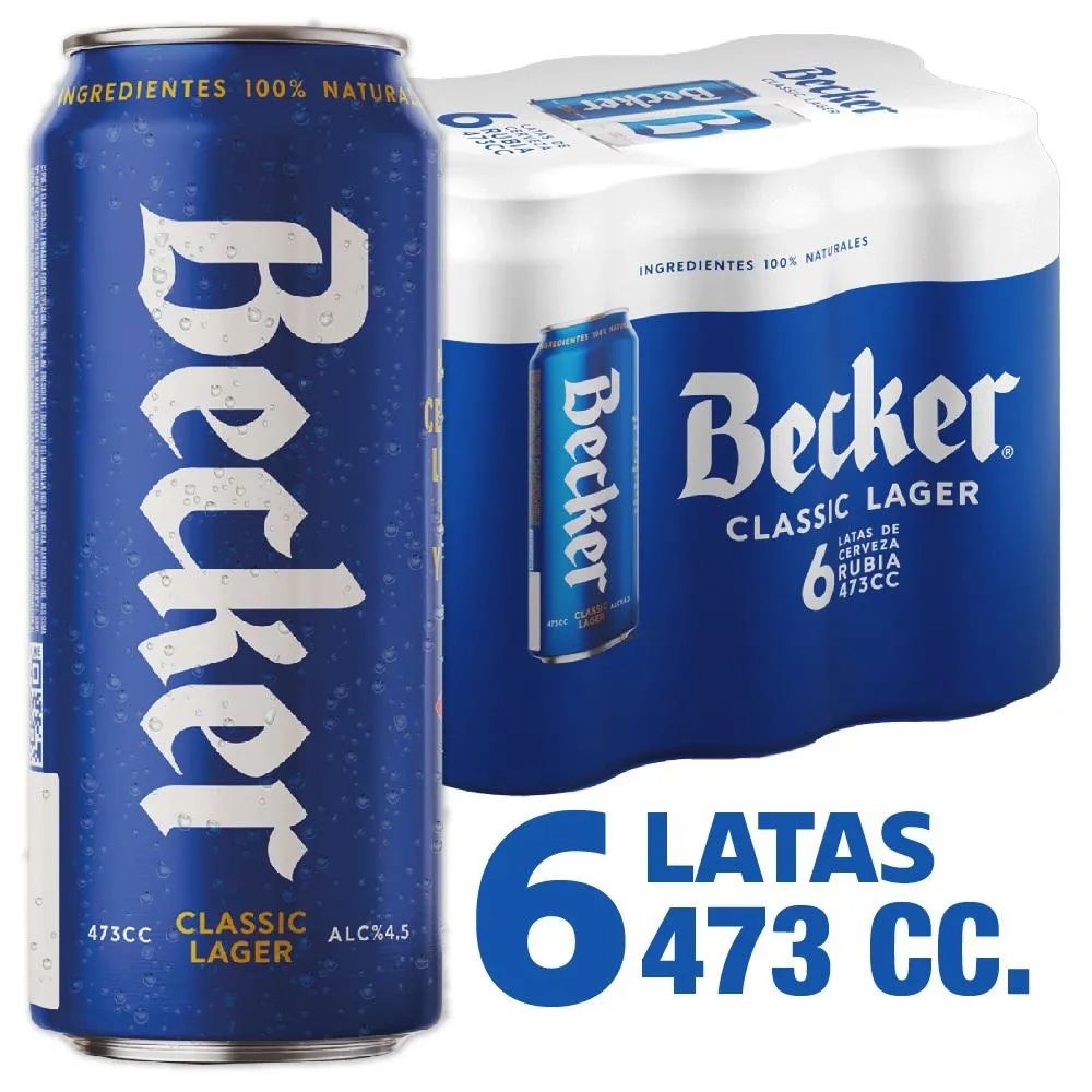 Becker Classic Lager 473cc 6 latas