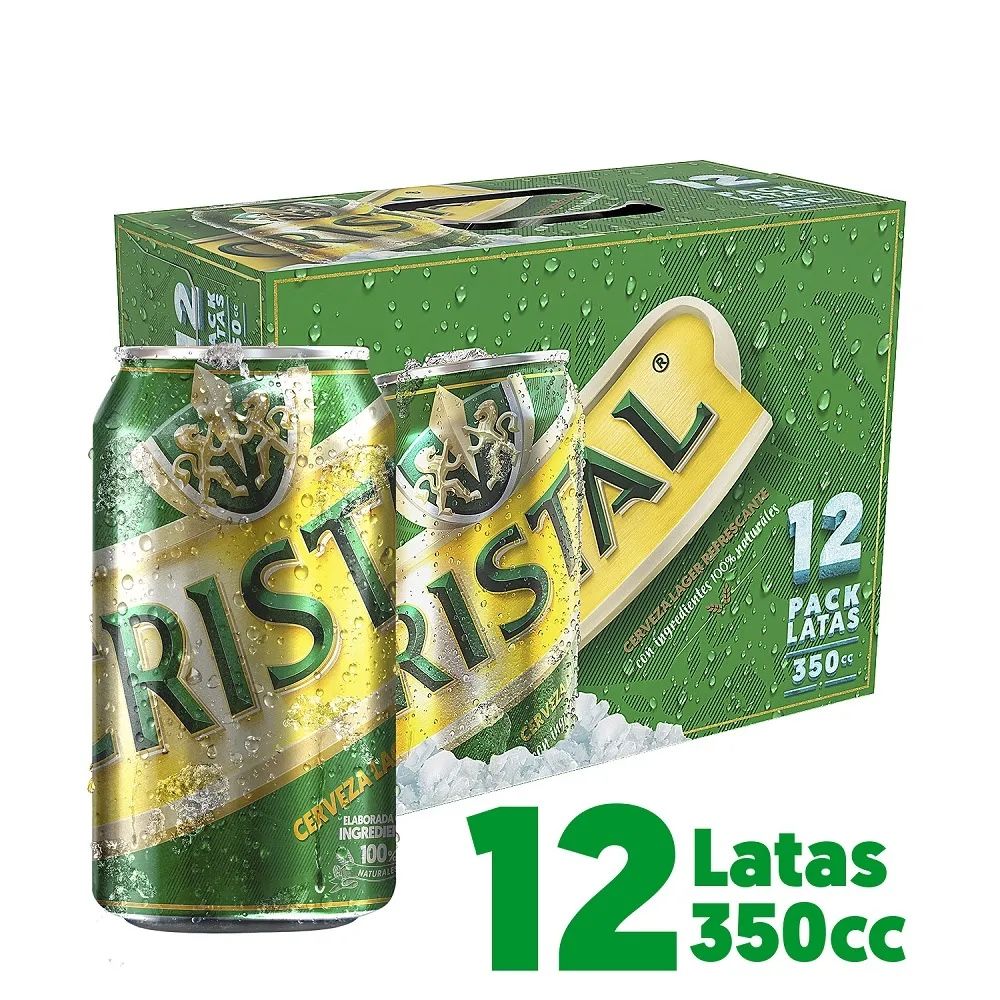 Cristal lata 350cc 12 pack