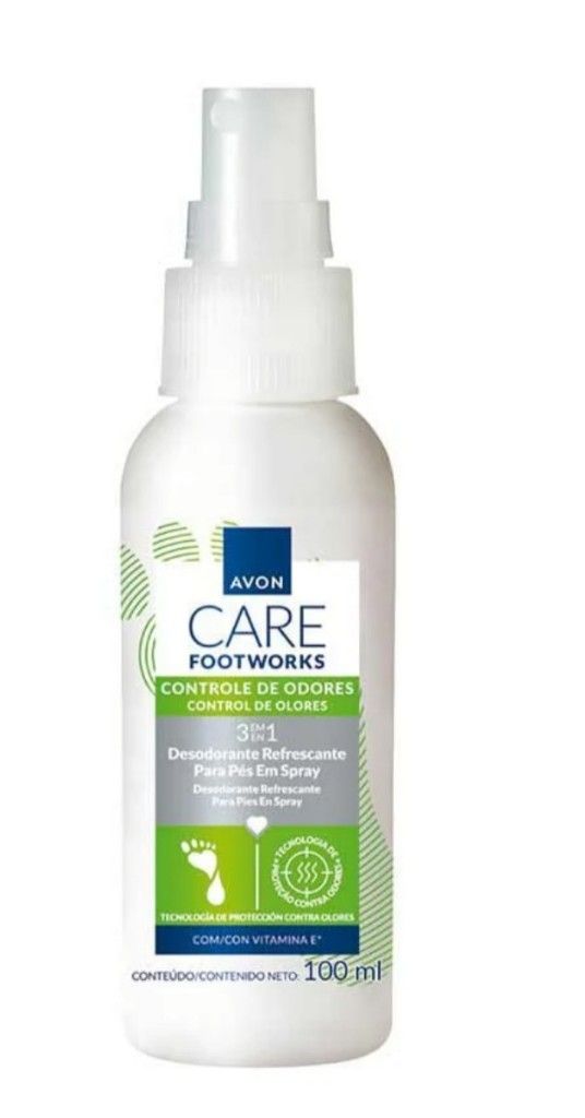 Avon Care Footworks desodorante spray branco