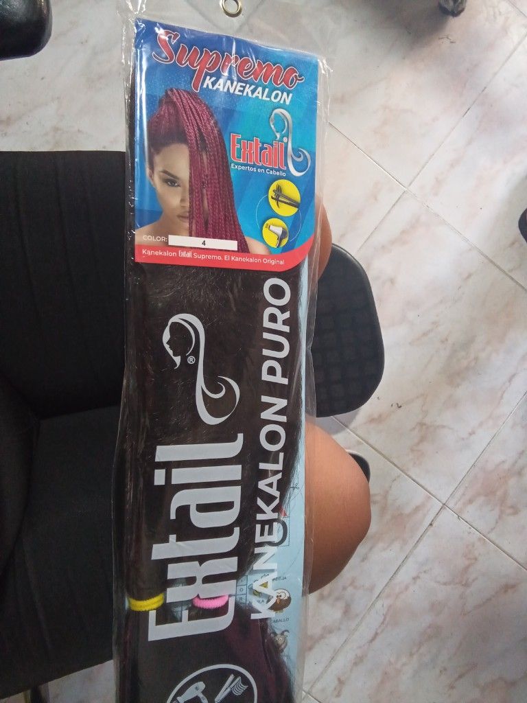Extail Kanekalon puro borgoña (4)