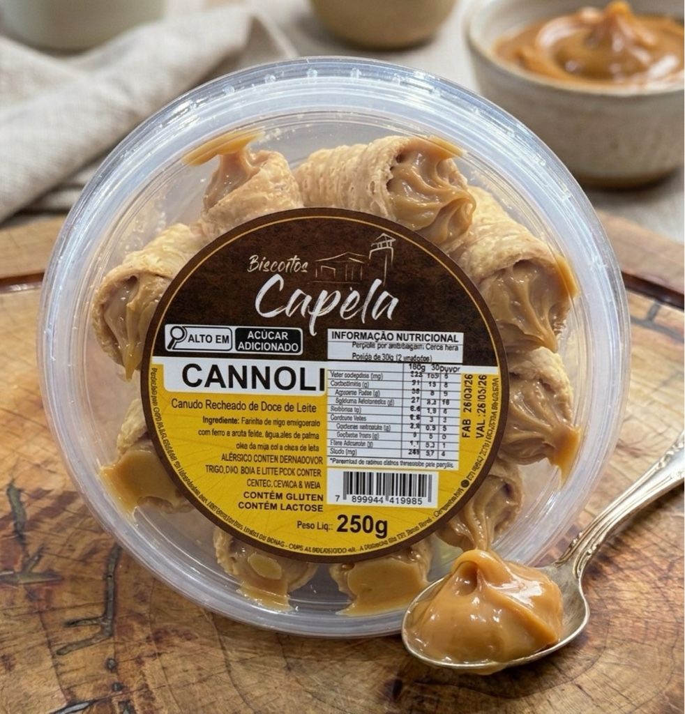 Capela Cannoli Doce de Leite 250g