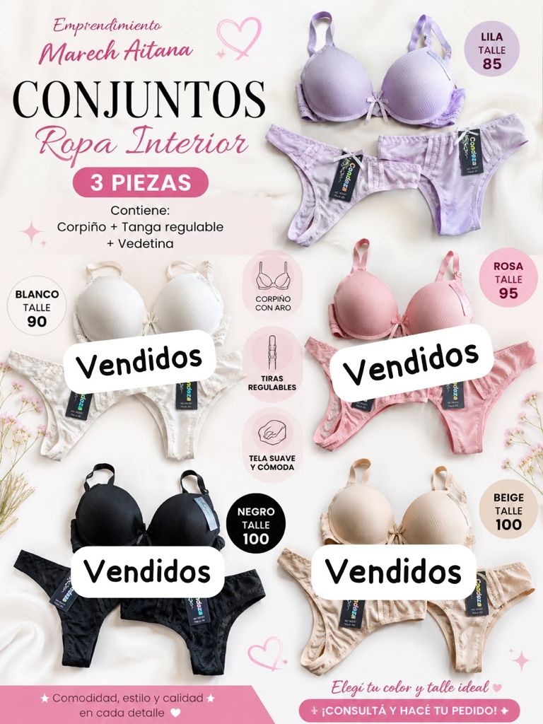 Conjunto lila lenceria