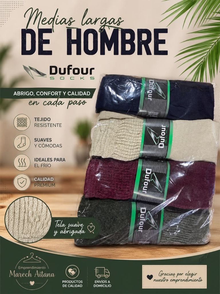 Dufour medias largas hombre