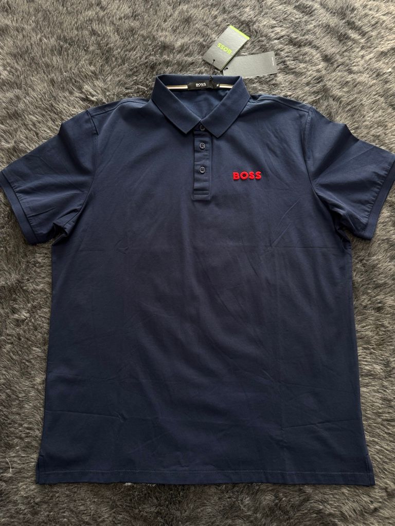 BOSS polo azul oscuro