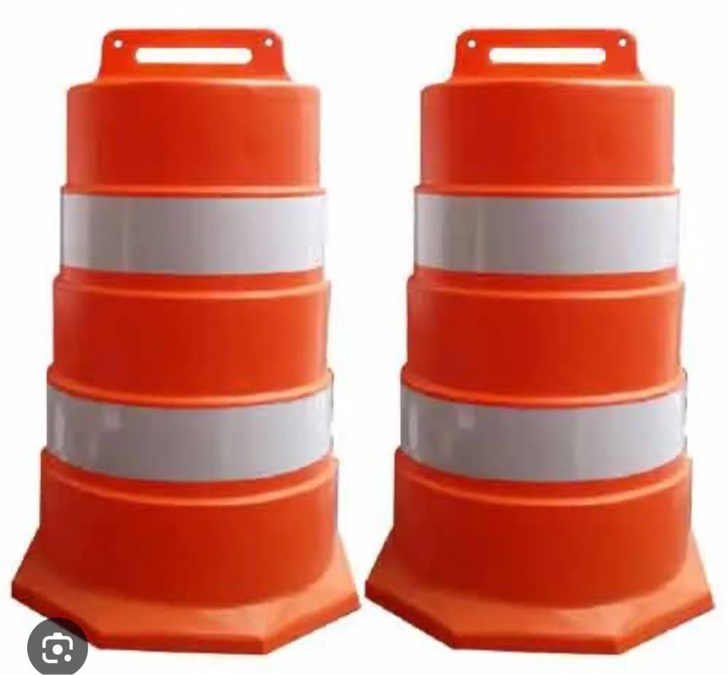 Cilindro vial naranja