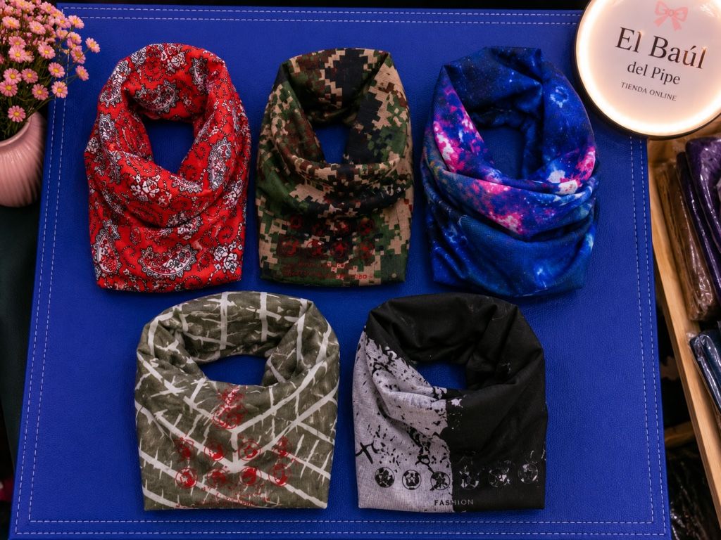 Bandana diseños y negras