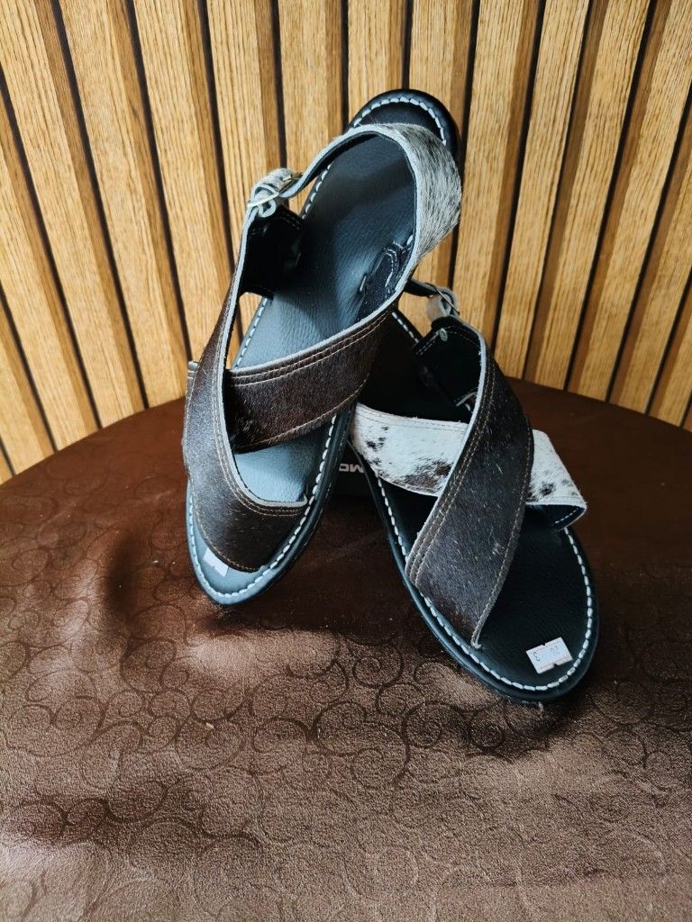 Huarache pelo de vaca