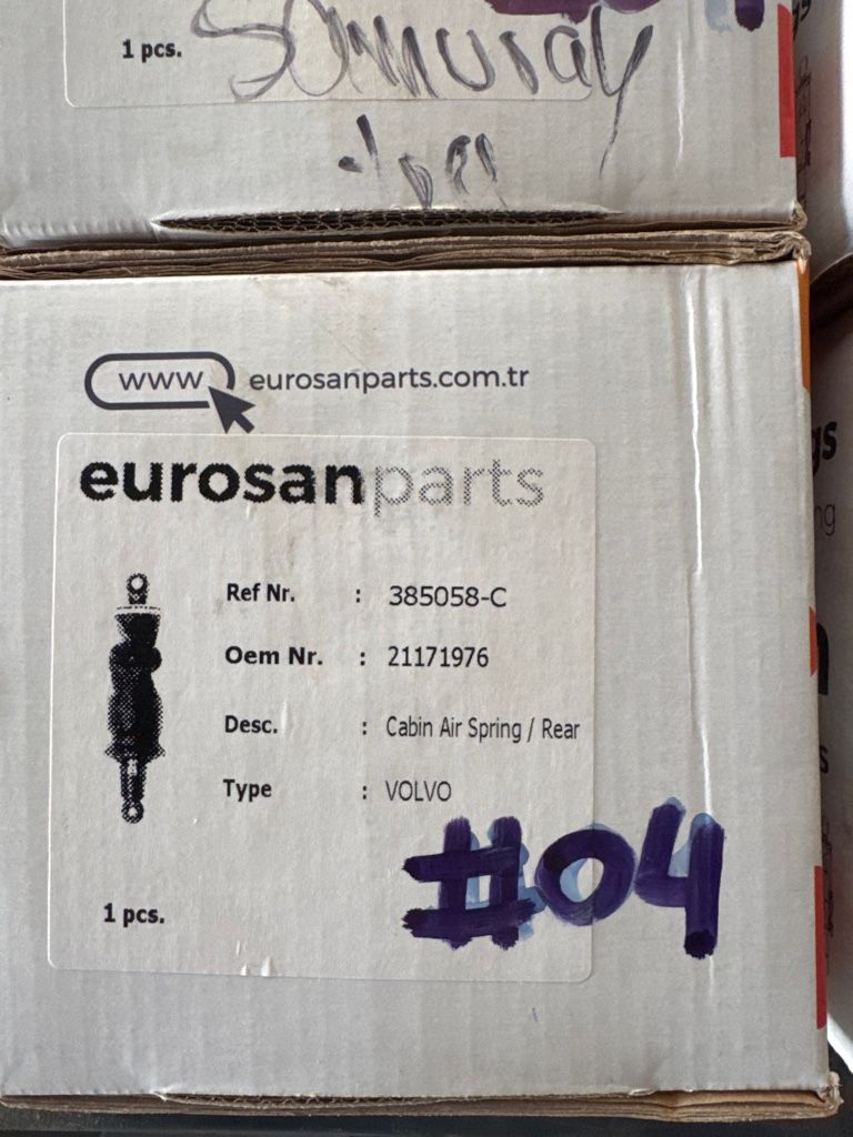 Eurosanparts resorte cabina Volvo