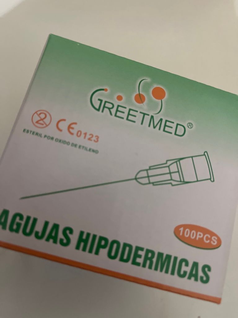 agujas hipodermicas x 100