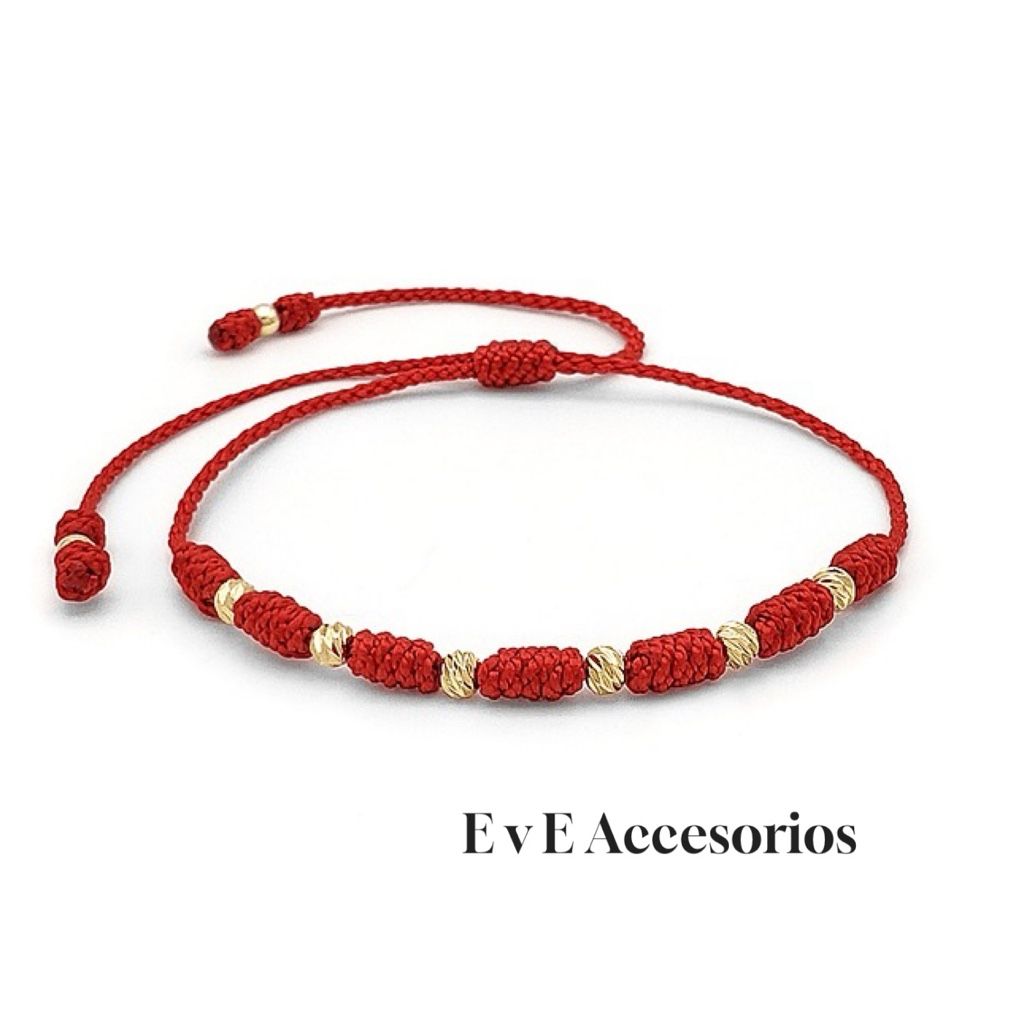 Pulsera 7 nudos oro laminado
