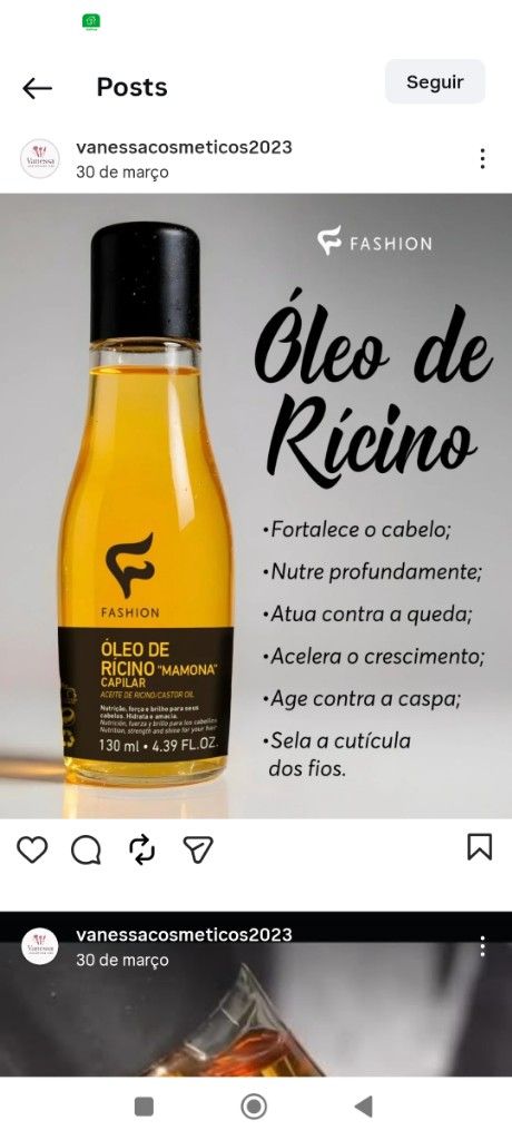 Fashion Óleo de Rícino 130ml