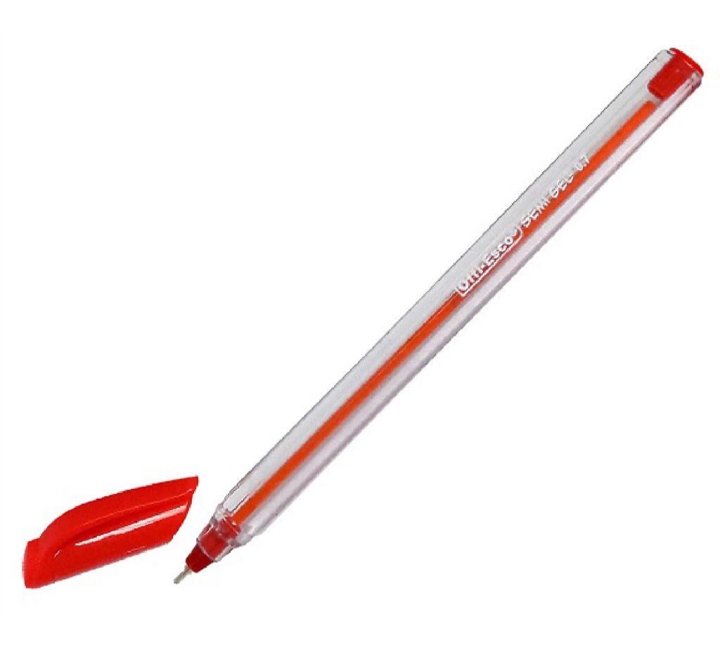 CAJA LAPICERO OFFI ESCO SEMI GEL ROJO RETRACTIL
