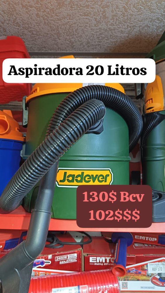 Aspiradora en Húmedo y Seco 20 Litros 1100W Jadever