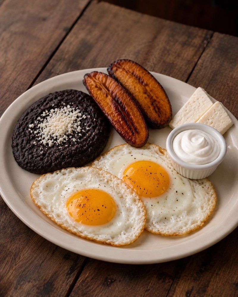 Desayuno  huevos estrellados