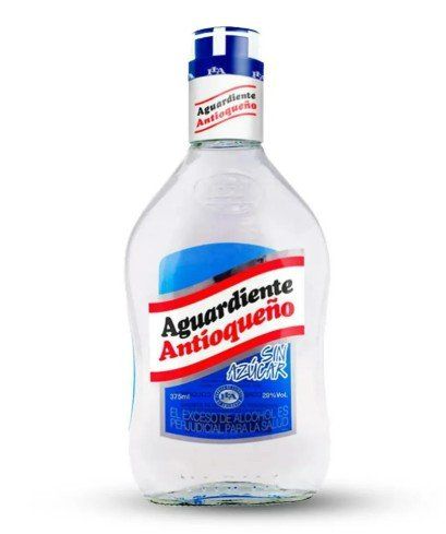 Aguardiente Azul Sin azucar Media 375 ml